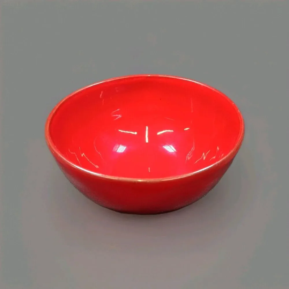 1 Pottery Barn “Red” - 6” Soup Cereal Salad Bowl Discontinued Rare Made In Italy